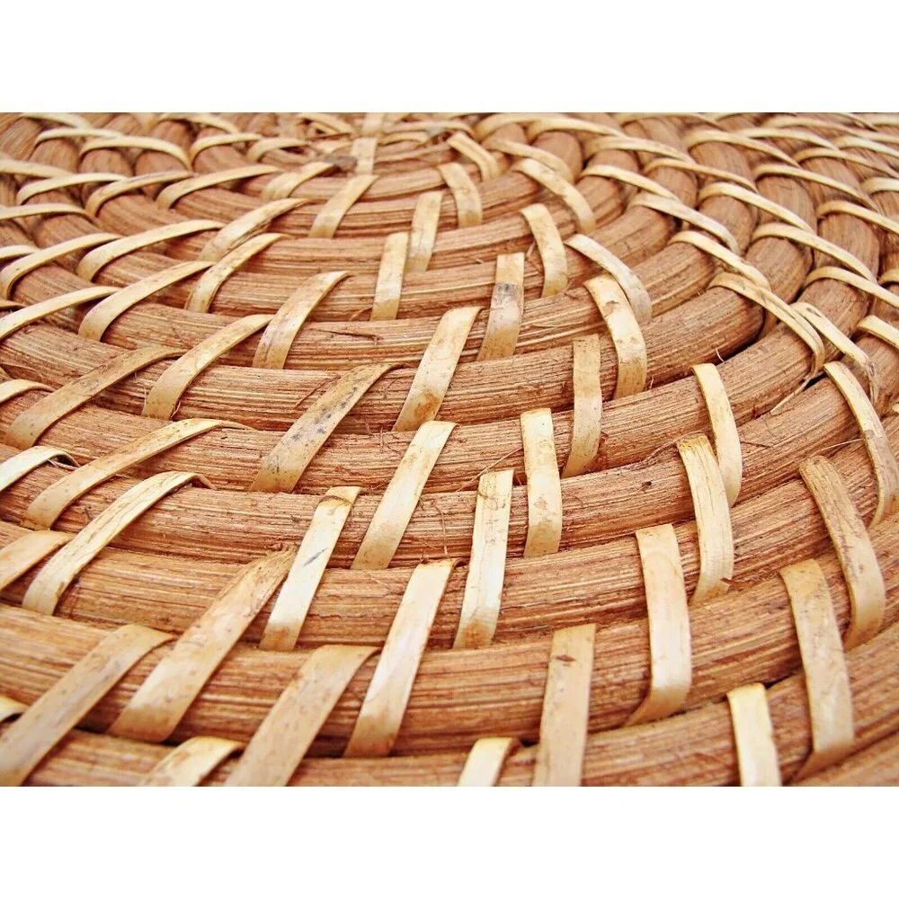 Handmade Charger Plate Placemat Sunburst Woven Artisan Crafted Rustic Table Deco